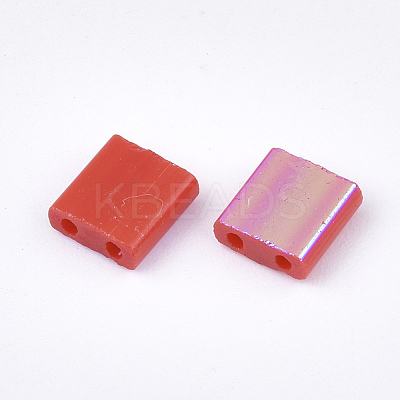 Electroplate Opaque Glass Seed Beads SEED-S023-18C-02A-1