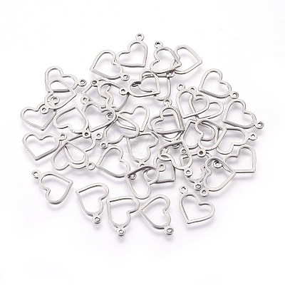 Tarnish Resistant 304 Stainless Steel Open Charms LS-X-STAS-F187-03P-1