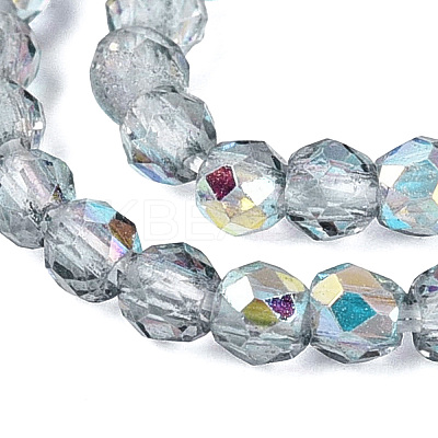 Transparent Glass Beads Strands EGLA-N028-01A-A01-1