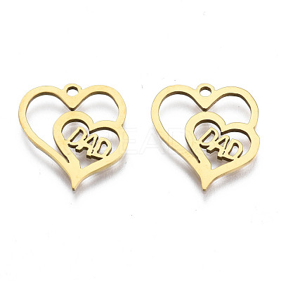 Ion Plating(IP) 201 Stainless Steel Pendants STAS-T044-280G-1