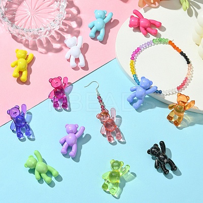 40Pcs 20 Colors Opaque Acrylic Pendants FIND-YW0005-77-1