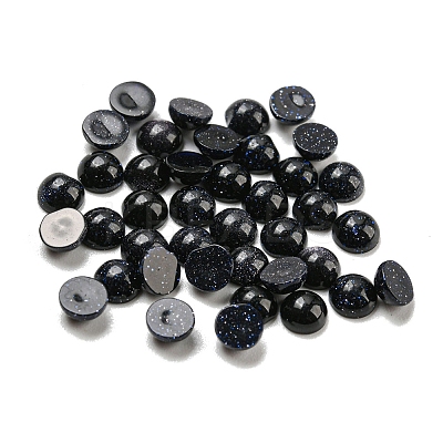 Synthetic Blue Goldstone Cabochons G-H309-03-05-1