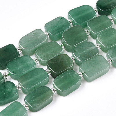 Natural Green Aventurine Beads Strands G-C098-A25-01-1