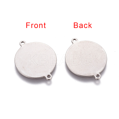 Tarnish Resistant 201 Stainless Steel Stamping Blank Tag Links connectors STAS-T008-180-1