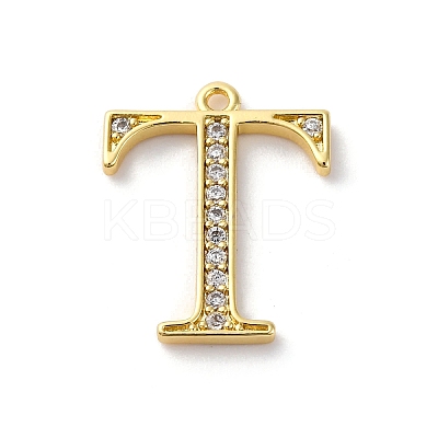 Rack Plating Brass Micro Pave Cubic Zirconia Pendant KK-H449-76G-07-1