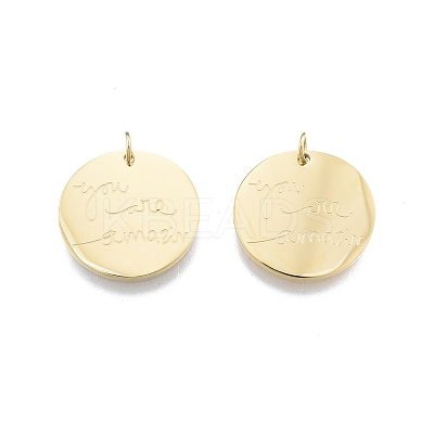 Ion Plating(IP) 304 Stainless Steel Pendants STAS-T060-36G-1