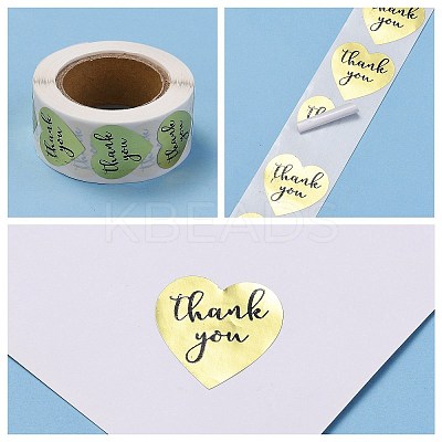 1 Inch Thank You Stickers X-DIY-G021-13C-1
