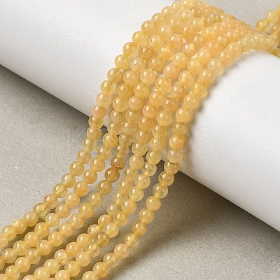 Natural Topaz Jade Beads Strands G-Z116-A11-3mm-1