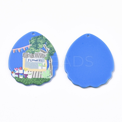 Cellulose Acetate(Resin) Pendants KY-S163-045-1