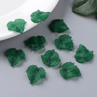 Autumn Theme Transparent Frosted Acrylic Pendants X-PAF002Y-29-1