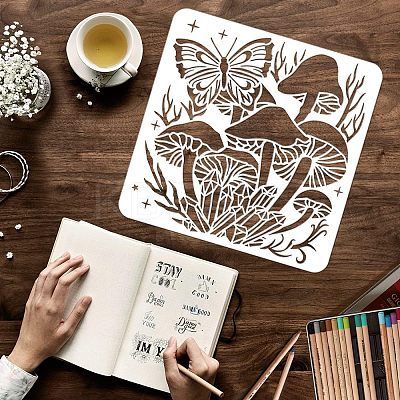 Plastic Reusable Drawing Painting Stencils Templates DIY-WH0172-538-1