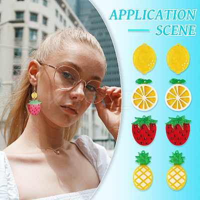 DIY Fruit Theme Earring Jewelry Kits DIY-TA0010-52-1