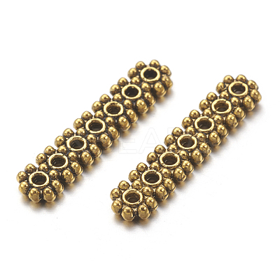 Tibetan Style Beads Spacers X-TIBEB-S034-AG-LF-1