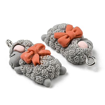 Opaque Resin Cartoon Pendants LS-CRES-B015-03-1