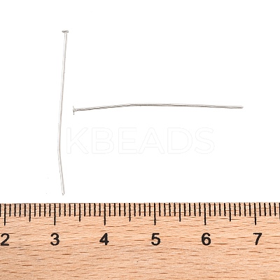 Tarnish Resistant 304 Stainless Steel Flat Head Pins STAS-E023-0.6x35mm-1