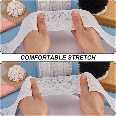 6.25M Nylon Elastic Lace Trim OCOR-GF0003-77A-1