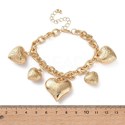 Alloy Charm Bracelets LS-BJEW-S180-01G-1