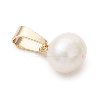 Natural Cultured Freshwater Pearl Potato Charms PALLOY-JF04890-01-1