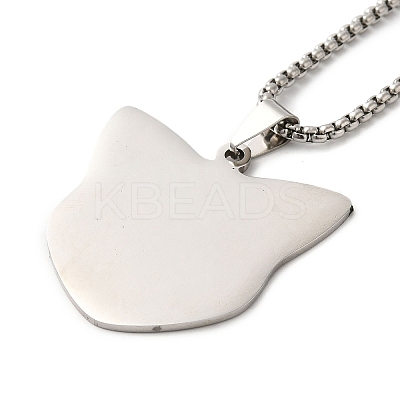 Non-Tarnish 201 Stainless Steel Pendant Necklaces NJEW-K253-06P-1