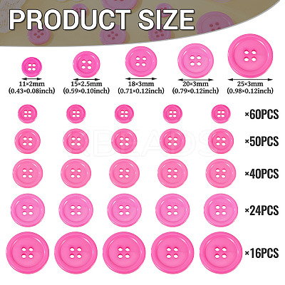 4-Hole Resin Buttons RESI-TA0004-11A-01-1