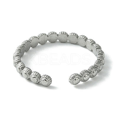 Non-Tarnish 304 Stainless Steel Open Cuff Ring RJEW-L110-047P-1