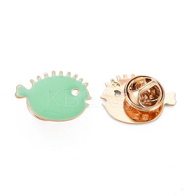 Cute Fish Enamel Pin JEWB-S012-002G-NF-1