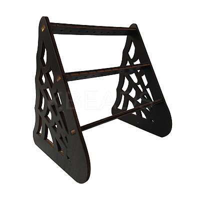 3-Tier Triangle Shape Wood Earring Riser Display Stands LS-ODIS-K004-04-1