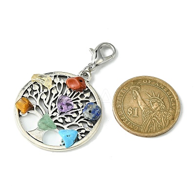 Tibetan Style Alloy Pendant Decorations HJEW-JM01537-01-1