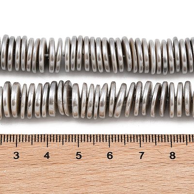 Electroplated Shell Pearl Beads Strands BSHE-B009-E01-2x11mm-A-1