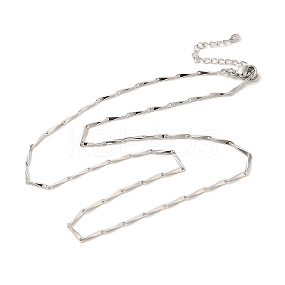 Brass Twist Link Chain Necklaces NJEW-B119-10P-1
