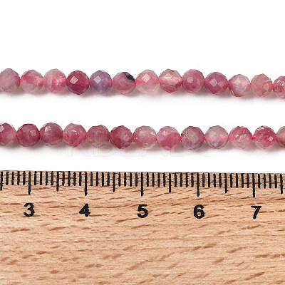 Natural Pink Tourmaline Beads Strands G-RM250101-C4-1