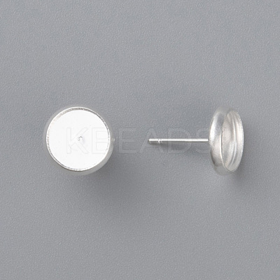 304 Stainless Steel Stud Earring Settings STAS-K131-B-01S-1