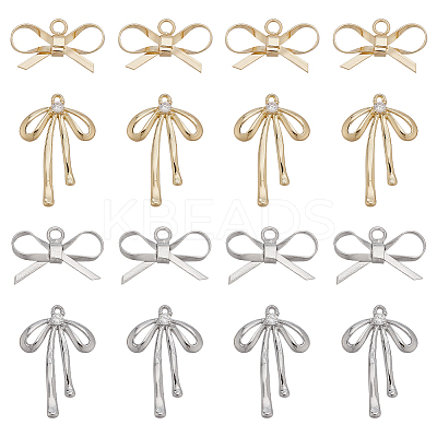 20Pcs 4 Styles Brass Pendants KK-ME0001-43-1