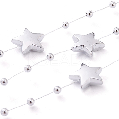 Christmas Tree Star & Ball Beaded Garland CHAC-H100-01-1