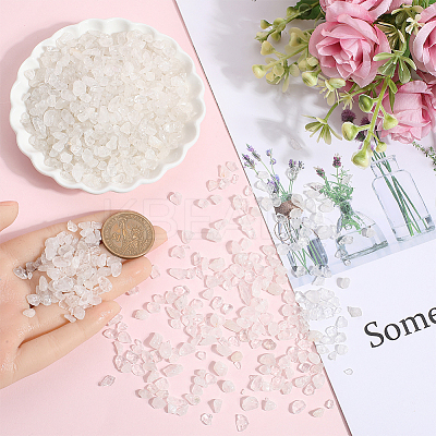 500G Natural Quartz Crystal Chips Beads G-SP0001-08-1