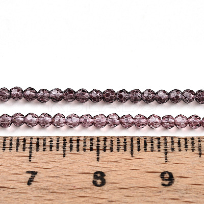 Transparent Gradient Color Glass Beads Strands GLAA-H021-01A-22-1