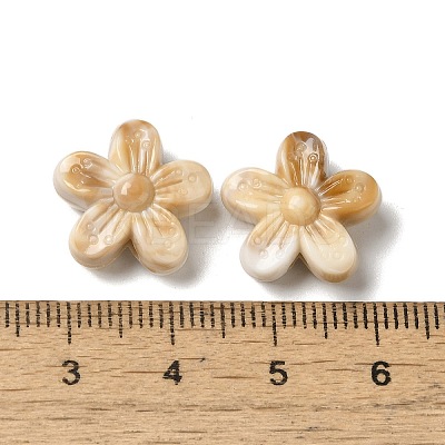Opaque Two Tone Acrylic Beads OACR-G042-05-1
