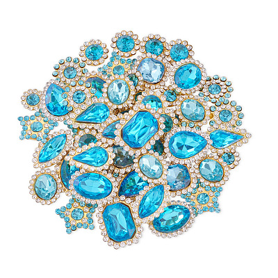 100Pcs Teardrop/Heart/Star Sew on Rhinestones GACR-TA0001-07F-1