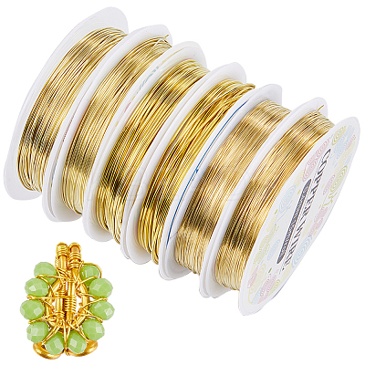 6 Rolls 6 Size Copper Jewelry Wire CWIR-SC0001-03B-1