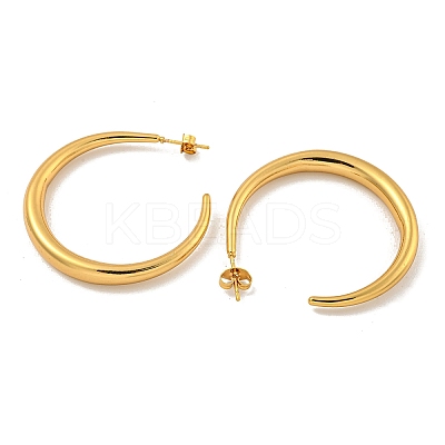 202 Stainless Steel Stud Earrings EJEW-H003-20G-01-1