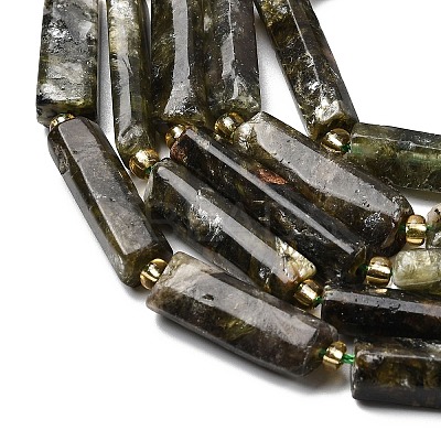 Natural Fuchsite Beads Strands G-D353-A18-1
