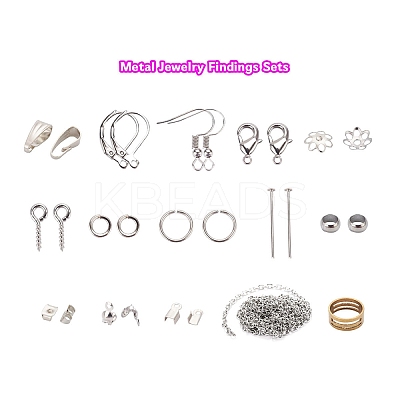 Metal Jewelry Findings Sets DIY-YW0001-23P-1