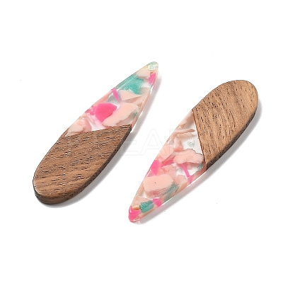 Resin and Walnut Pendants FIND-R051-14-1