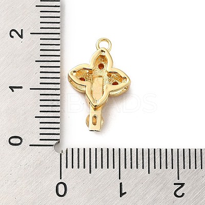 Brass Micro Pave Cubic Zirconia Box Clasps LS-KK-E082-01G-01-1