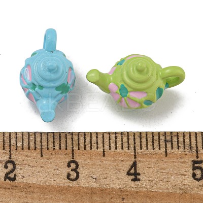 Spray Painted Alloy Pendants PALLOY-F312-36-1