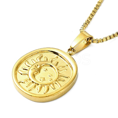 304 Stainless Steel Pendant Necklaces LS-NJEW-K264-01G-1