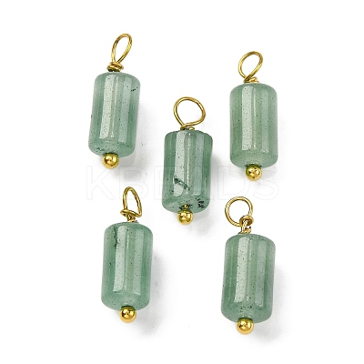 Natural Green Aventurine Cloumn Pendants LS-STAS-H221-04G-01-1