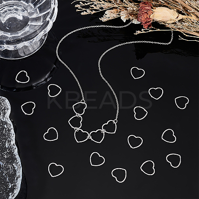 50pc 304 Stainless Steel Linking Ring STAS-UN0056-77-1