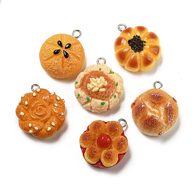 Imitation Food Opaque Resin Pendants RESI-A031-01-1
