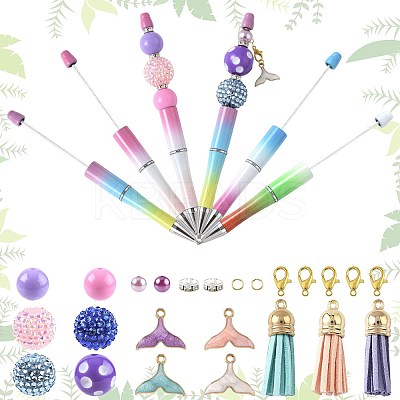 DIY Beadable Pen Sets DIY-FS0009-36-1